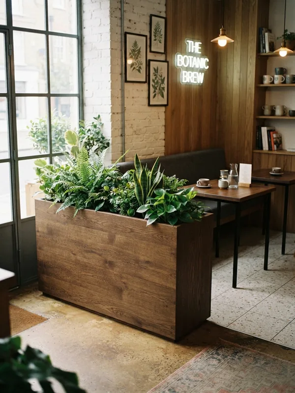 Planter Box Kayu Solid Custom