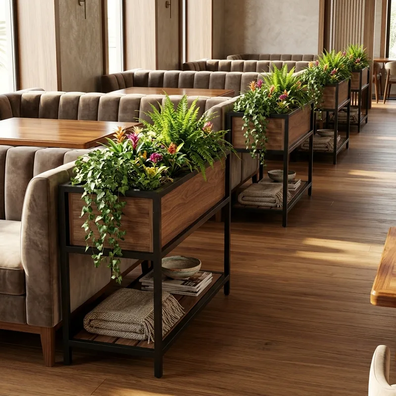 Planter Box dengan Rak Bawah
